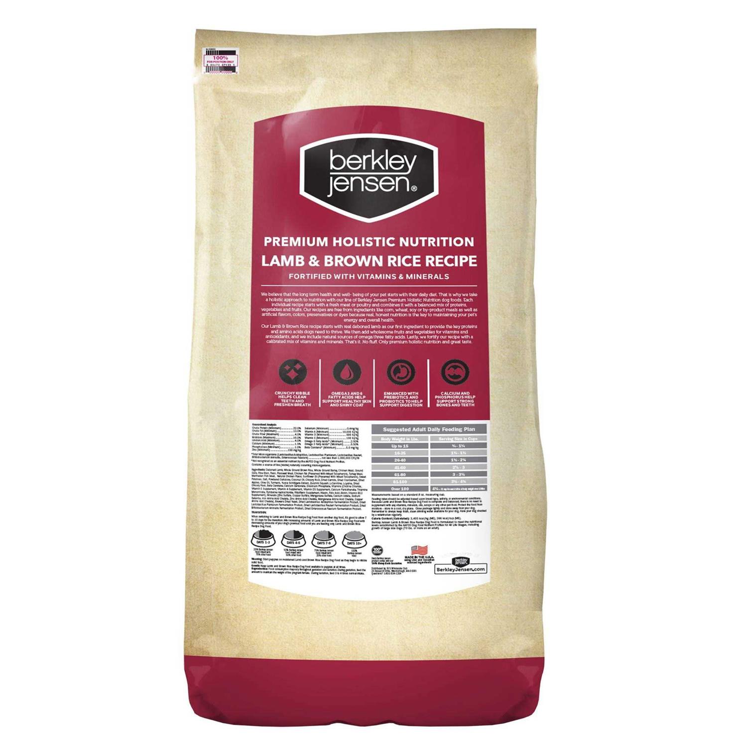 Alternative view of Berkley Jensen Premium Holistic Nutrition Lamb & Brown Rice Dry Dog Food