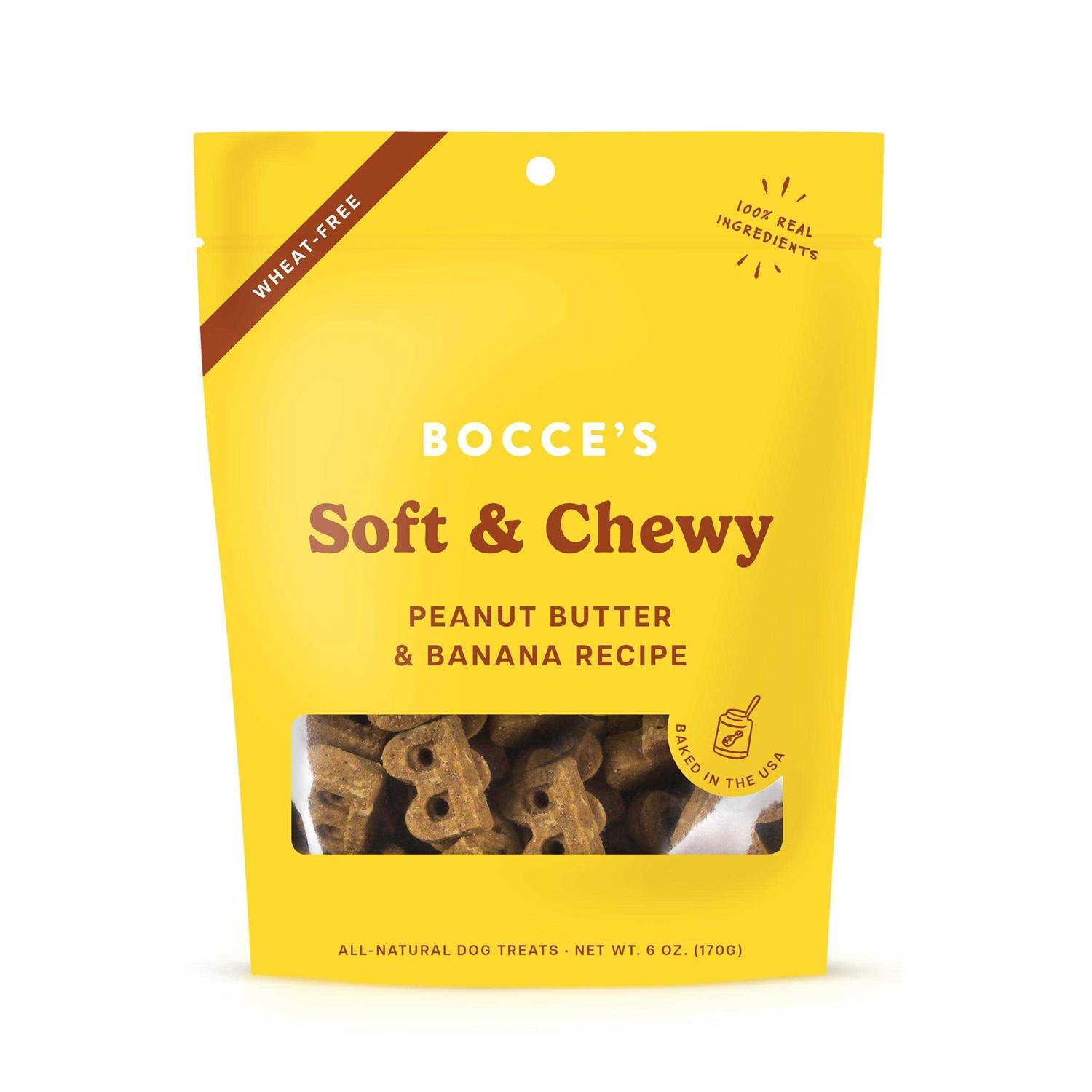 Bocce's Bakery Soft & Chewy Peanut Butter & Banana Dog Treats