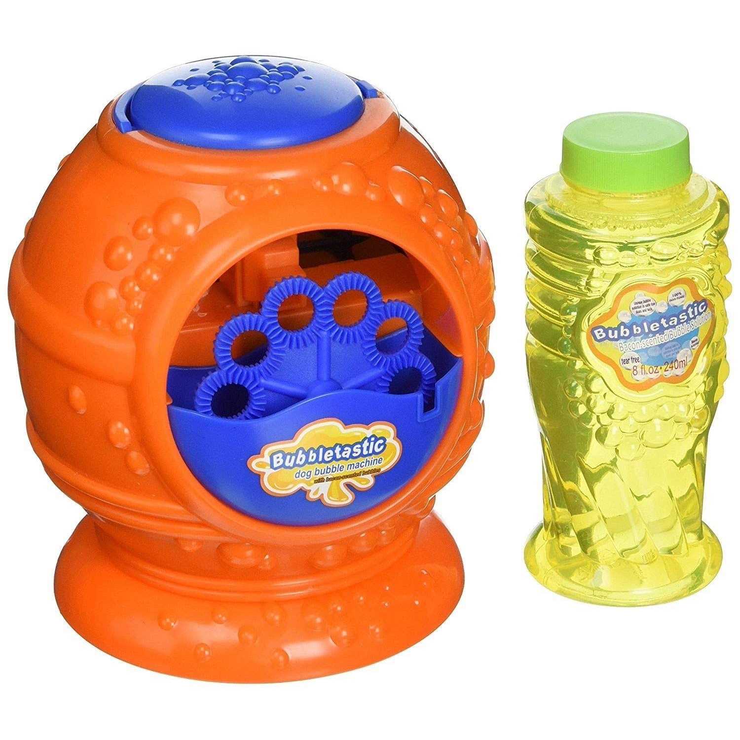 Bacon Bubble Machine for Dogs with Free Bottle of Bacon Bubbles