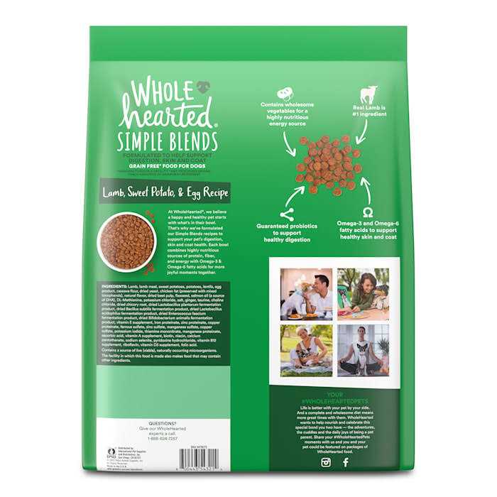 Alternative view of WholeHearted Lamb Sweet Potato & Egg Recipe Dry Dog Food