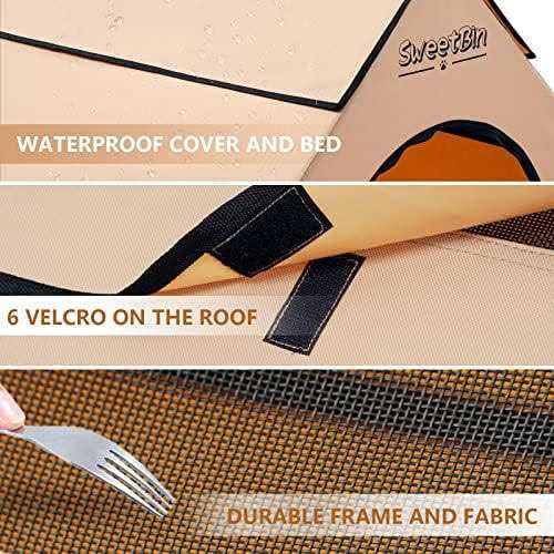 Alternative view of SweetBin Dog Houses Dogs Outside with Waterproof