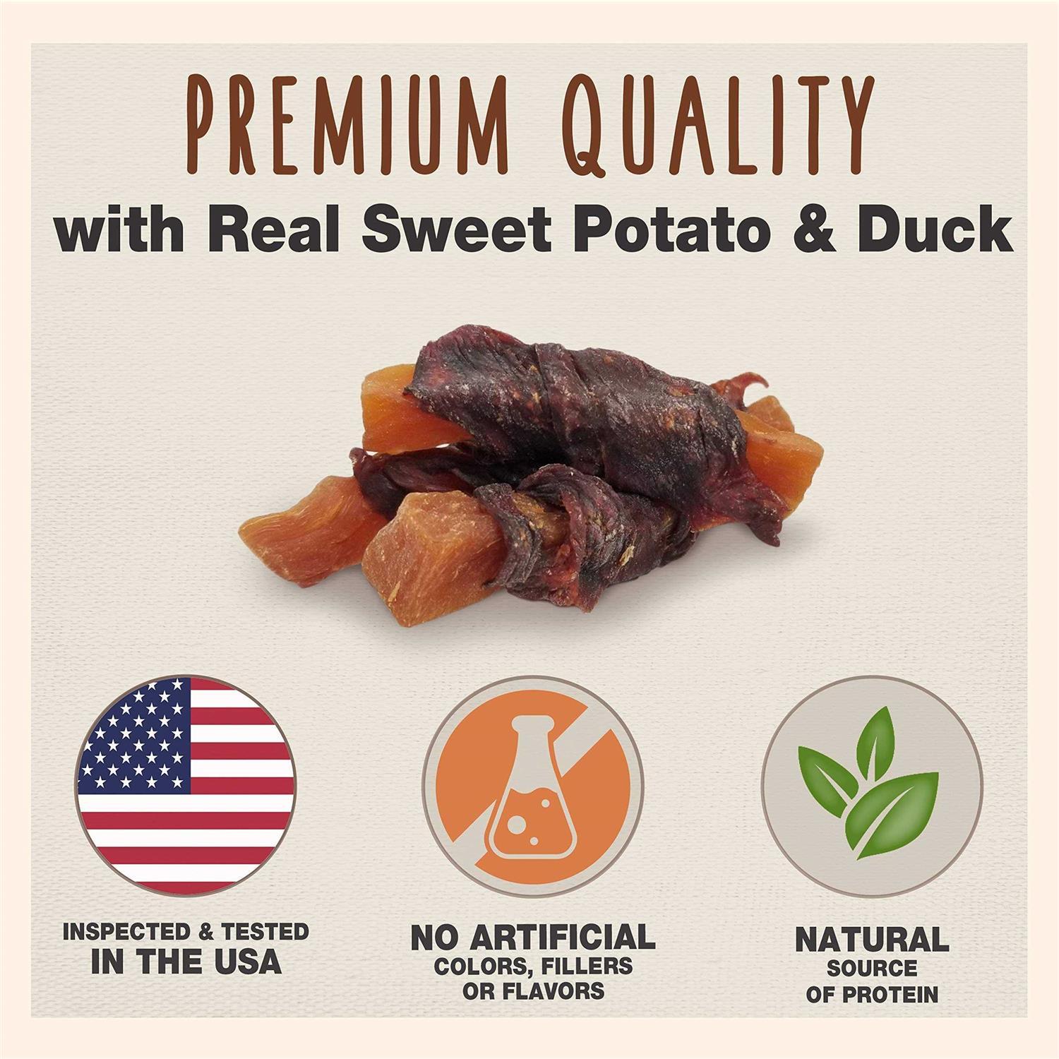 Alternative view of Cadet Sweet Potato & Duck Wraps Dog Treats
