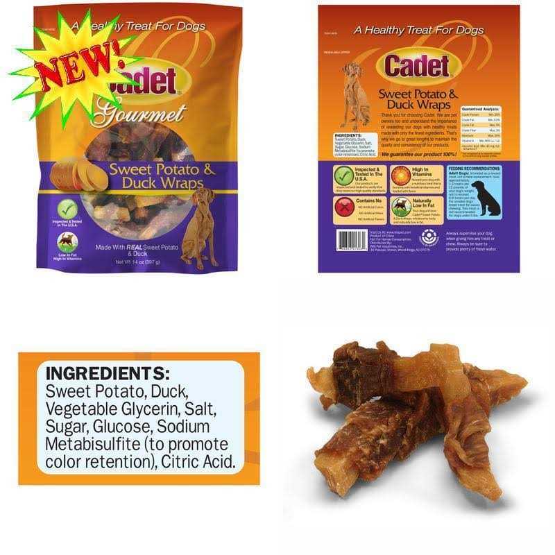 Alternative view of Cadet Sweet Potato & Duck Wraps Dog Treats