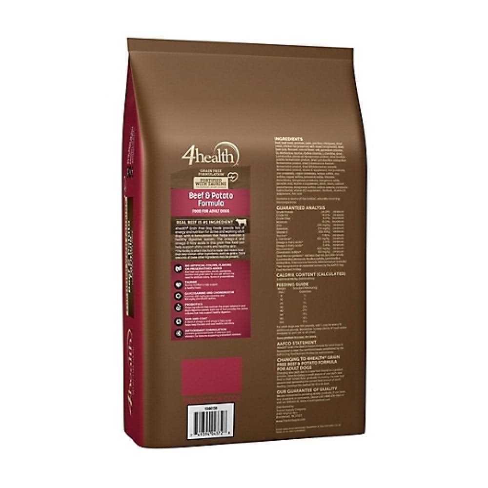 Alternative view of 4health Grain Free Formulation Beef and Potato Formula Dry Dog Food 1046158