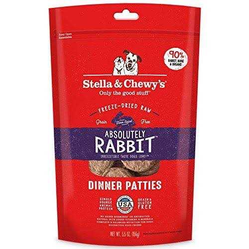 Stella & Chewy's Absolutely Rabbit Dinner Patties Freeze Dried Dog Food