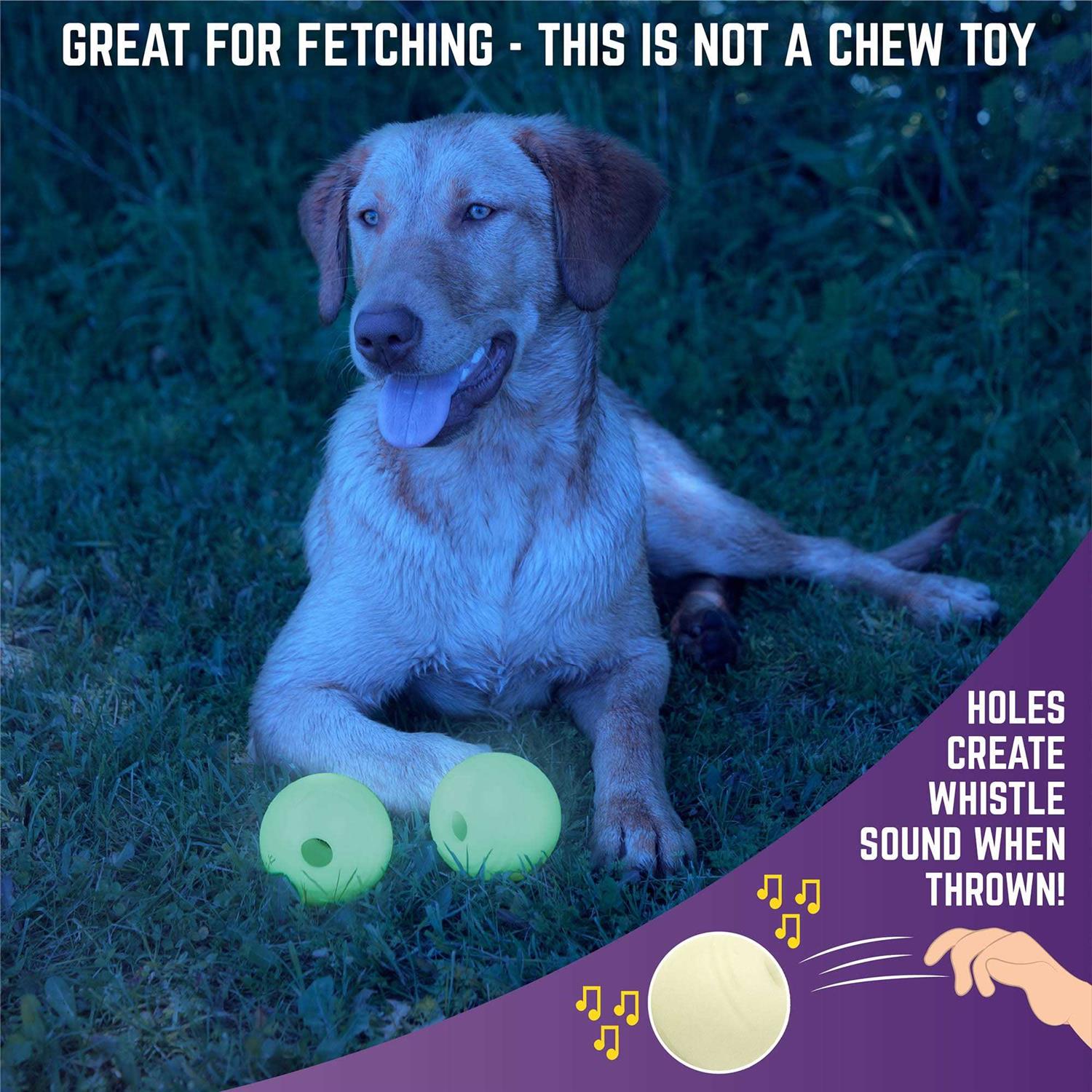Alternative view of Chew King Glow Ball Dog Toys