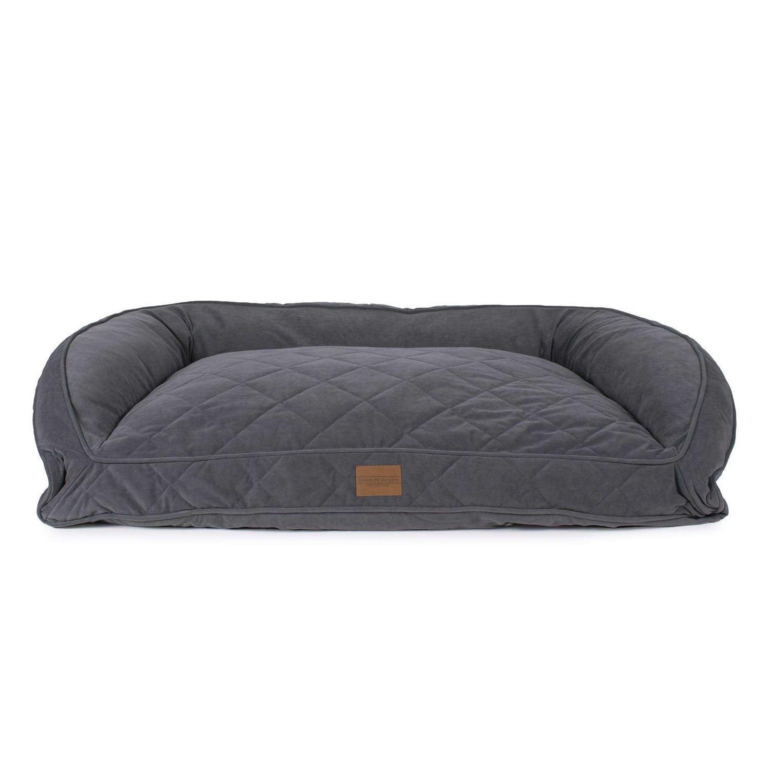 Alternative view of Carolina Pet Quilted Microfiber Bolster Bed