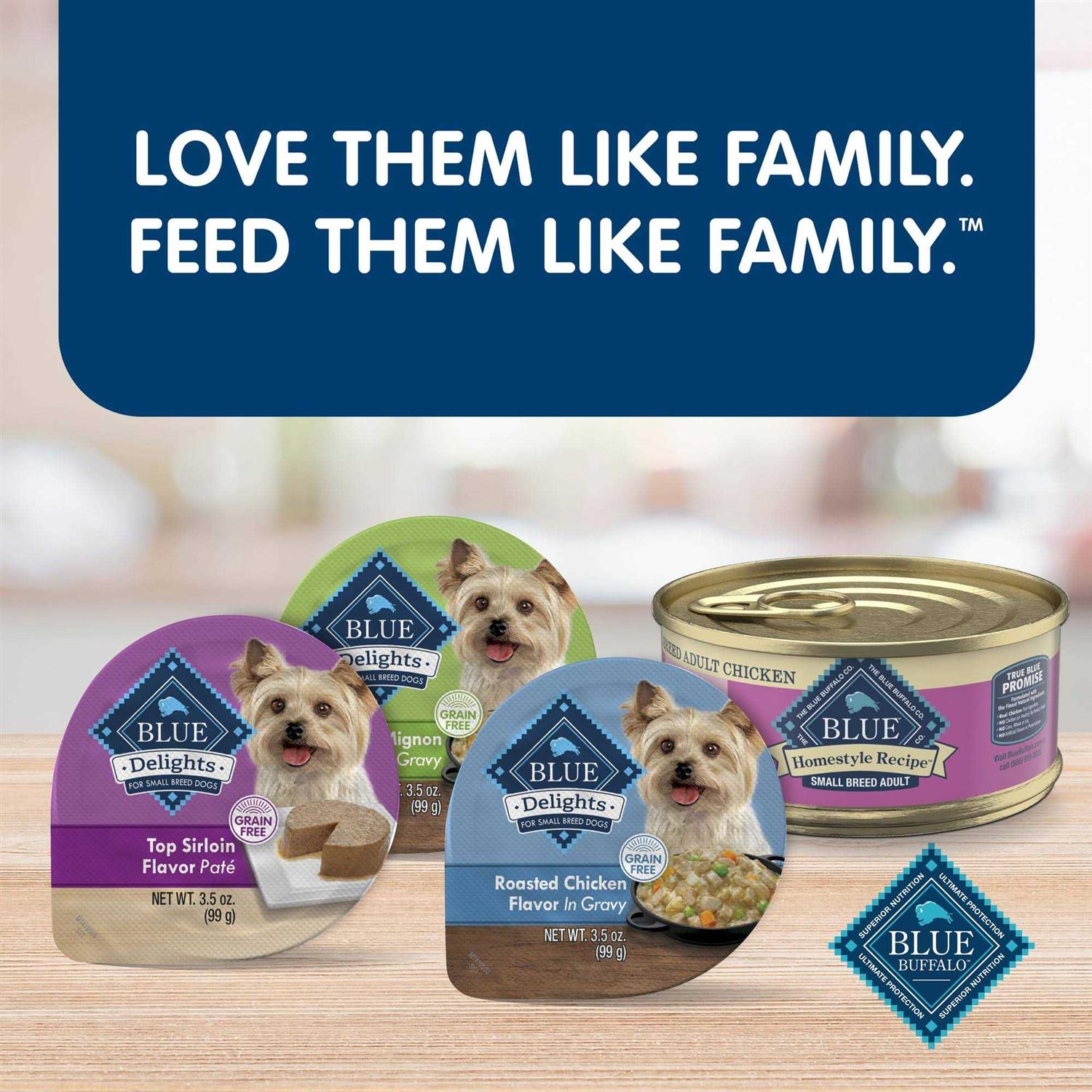 Alternative view of Blue Buffalo Delights Pate Style Grain-Free Chicken Prime Rib & NY Strip Variety Pack Adult Small Breed Wet Dog Food