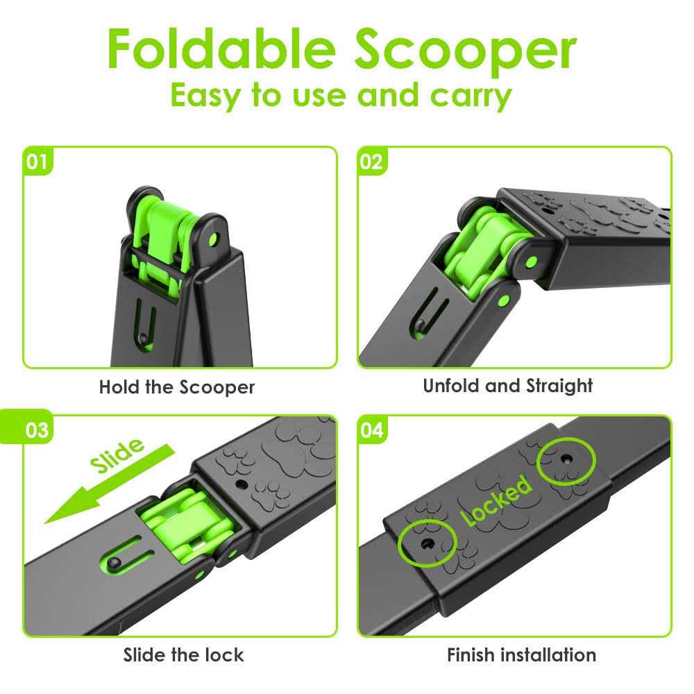 Alternative view of TIMINGILA 33 Long Handle Portable Pet Pooper Scooper for Large and Small Dogs,High Strength Material and Durable Spring,Great for Lawns
