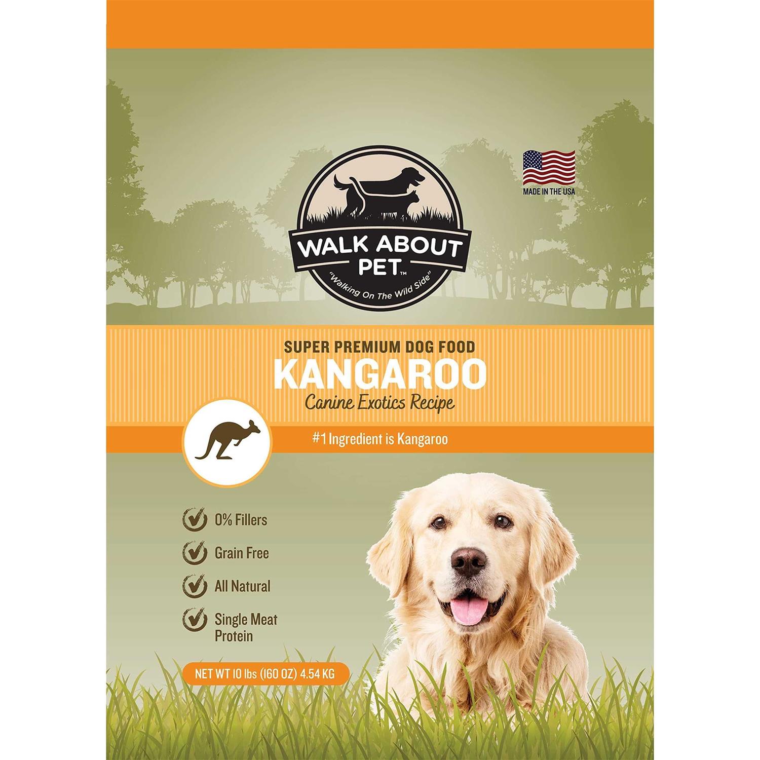 Walk About Kangaroo Canine Exotics Recipe Super Premium Dry Dog Food