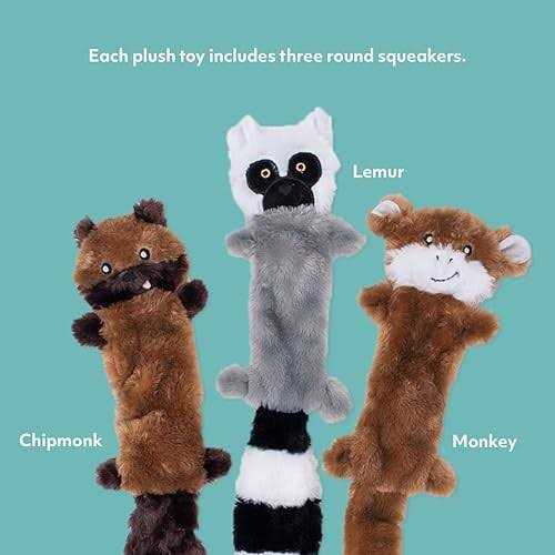 Alternative view of ZippyPaws Skinny Peltz Dog Toy Chipmunk