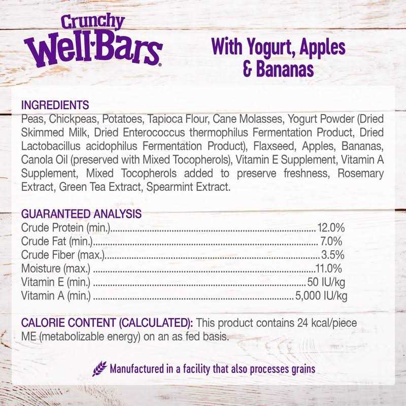 Alternative view of Wellness Crunchy Wellbars Dog Treats