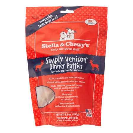 Stella & Chewy's Dog Freeze Dried Food Dinner Patties Venison Blend