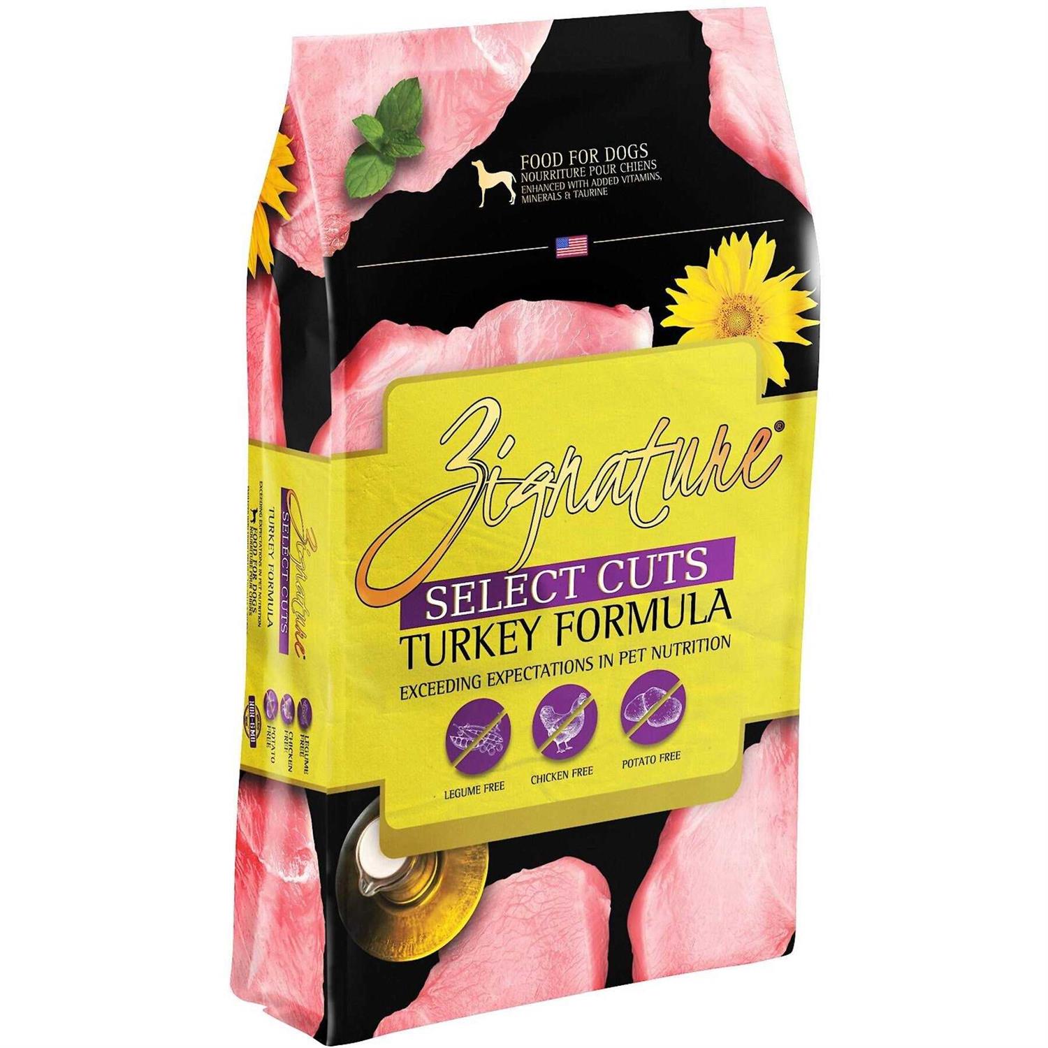 Zignature Select Cuts Turkey Formula Dry Dog Food
