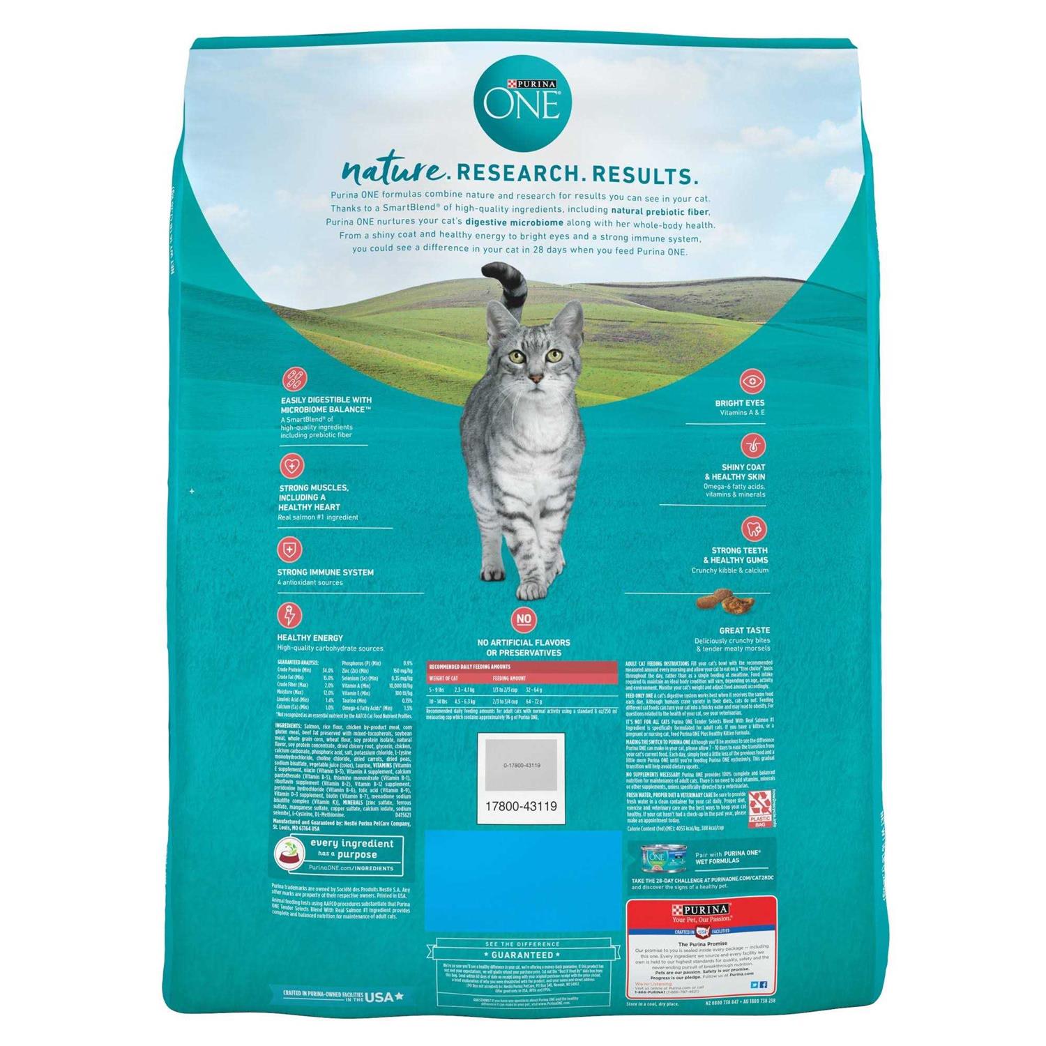 Alternative view of Purina ONE Smartblend Dry Cat Food