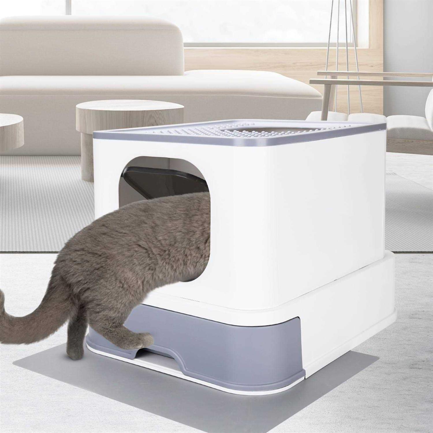 Alternative view of RIZZARI Millions Sold Wordwide Cat Litter Box Large Top Entry Anti-Splashing Litter Box with Lid