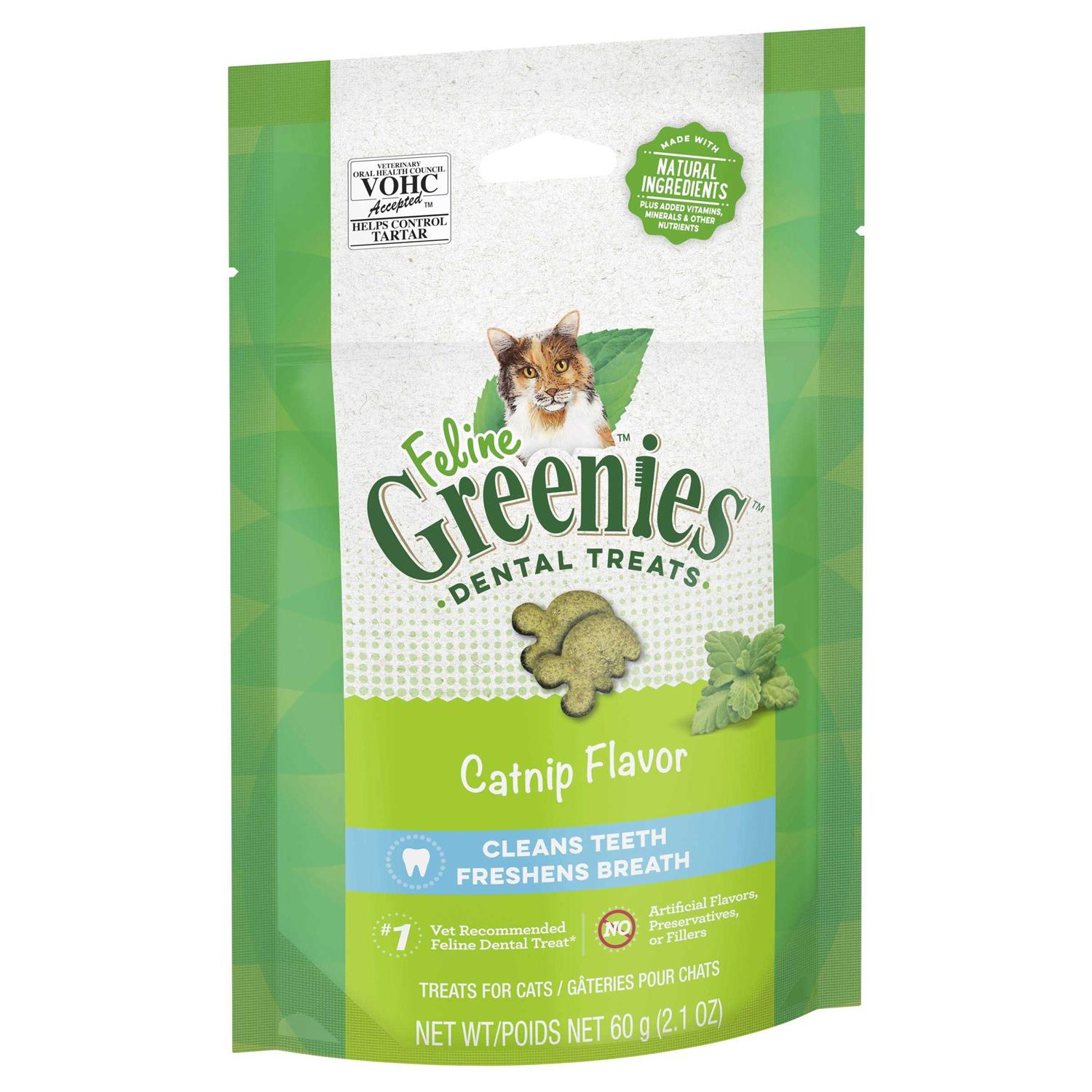 FELINE GREENIES Dental Cat Treats Flavor