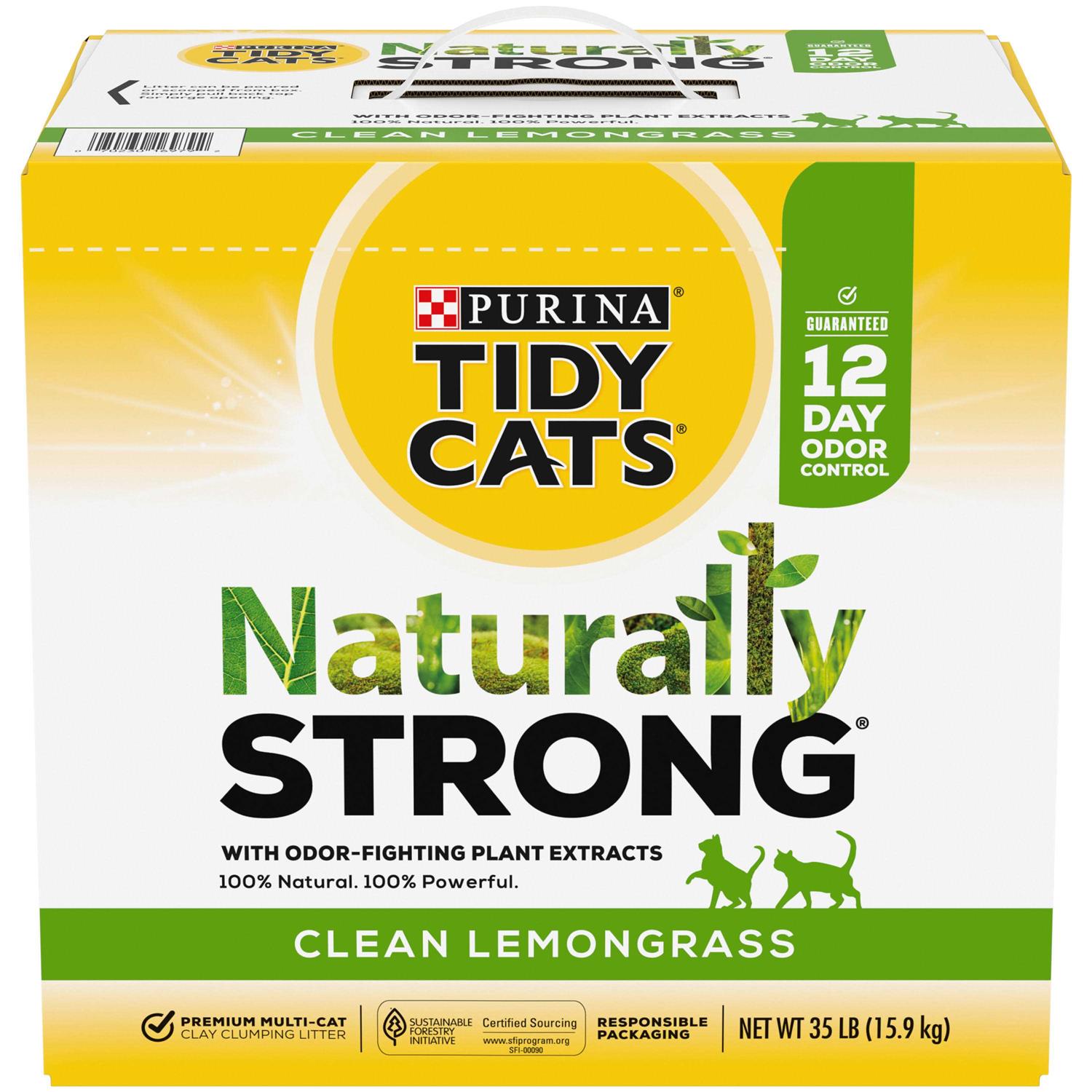 Purina Tidy Cats Naturally Strong Clumping Cat Litter