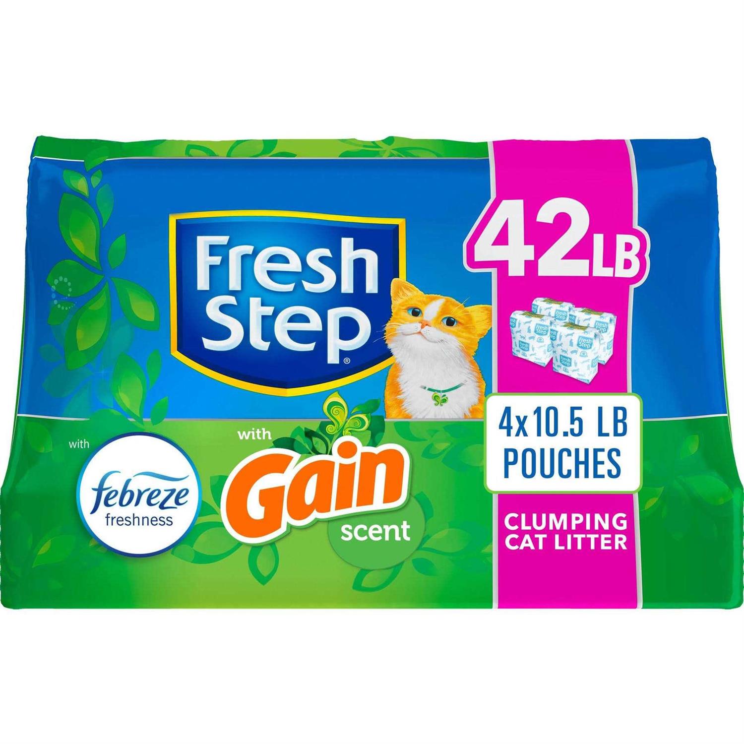 Fresh Step Febreze Freshness Clumping Cat Litter with Gain Scent