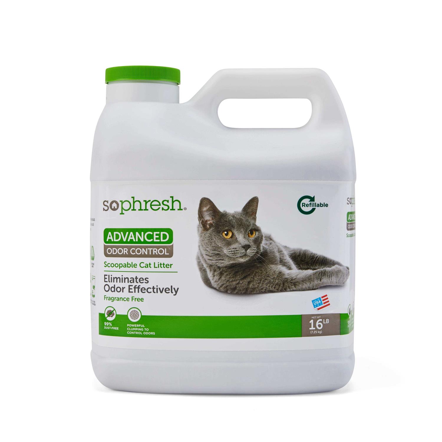 So Phresh Advanced Odor Control Scoopable Fragrance Free Cat Litter