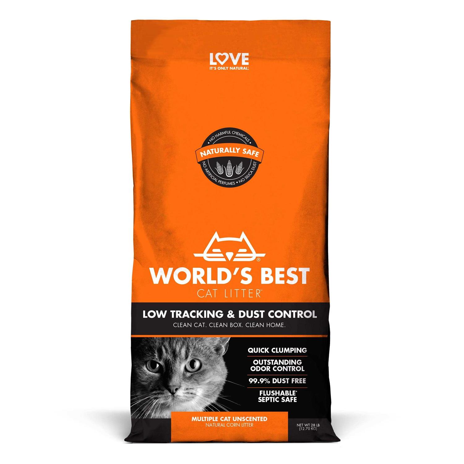 World's Best Cat Litter Low Tracking & Dust Control