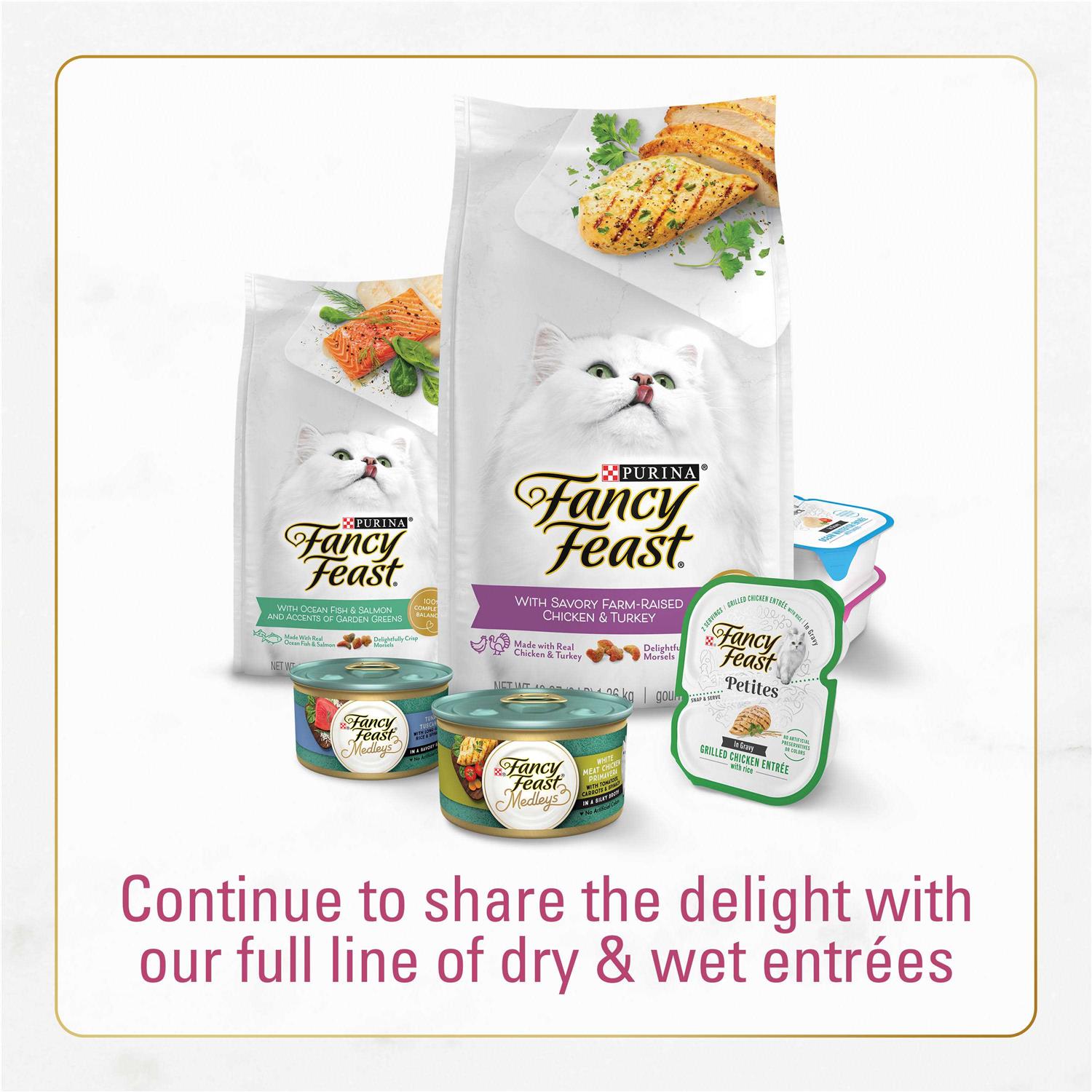 Alternative view of Fancy Feast Dry Cat Food Filet Mignon Flavor with Seafood & Shrimp