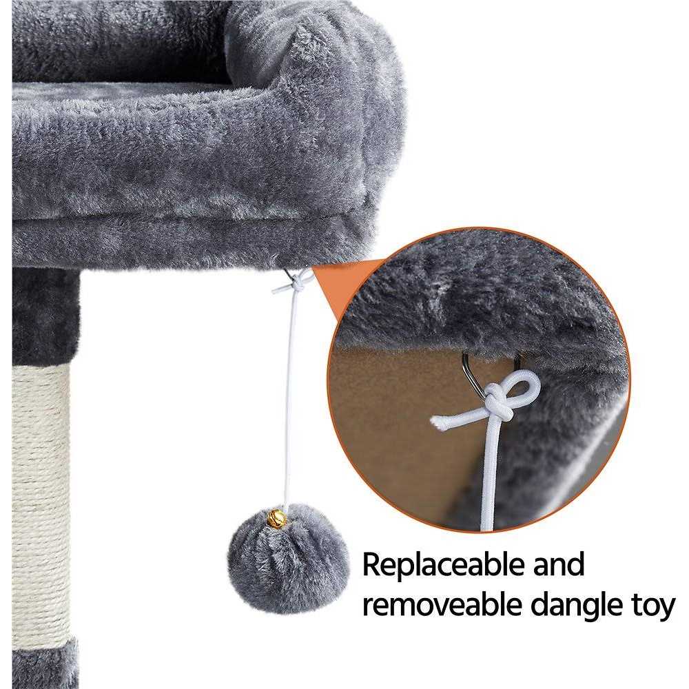 Alternative view of Yaheetech 61.5-in Plush Cat Tree Condo