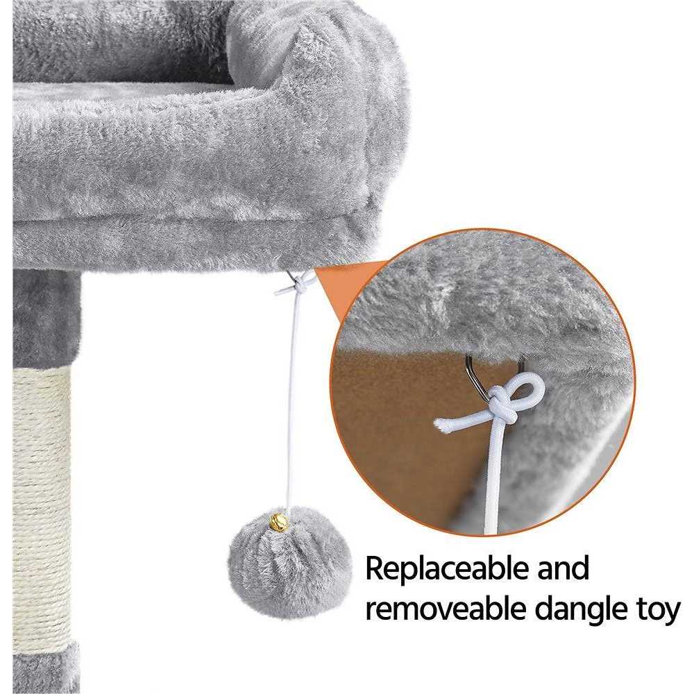Alternative view of Yaheetech 61.5-in Plush Cat Tree Condo