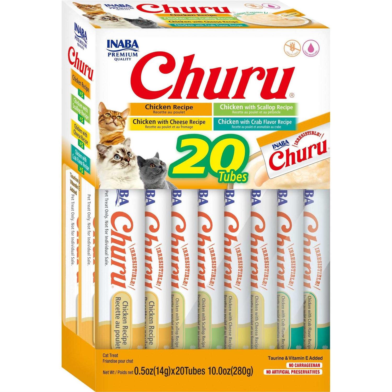 Inaba Churu Chicken Churu Puree Variety Pack Cat Treats