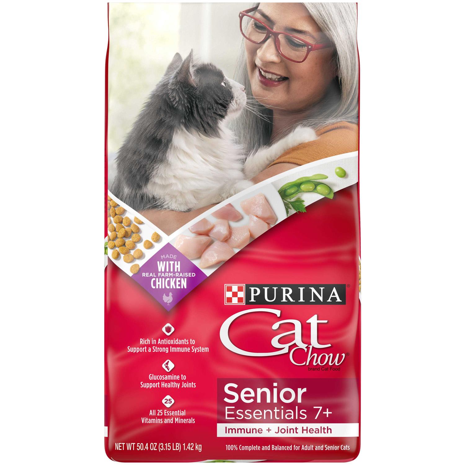 Purina Cat Chow Senior Essentials 7+ Immune + Joint Health Dry Cat Food