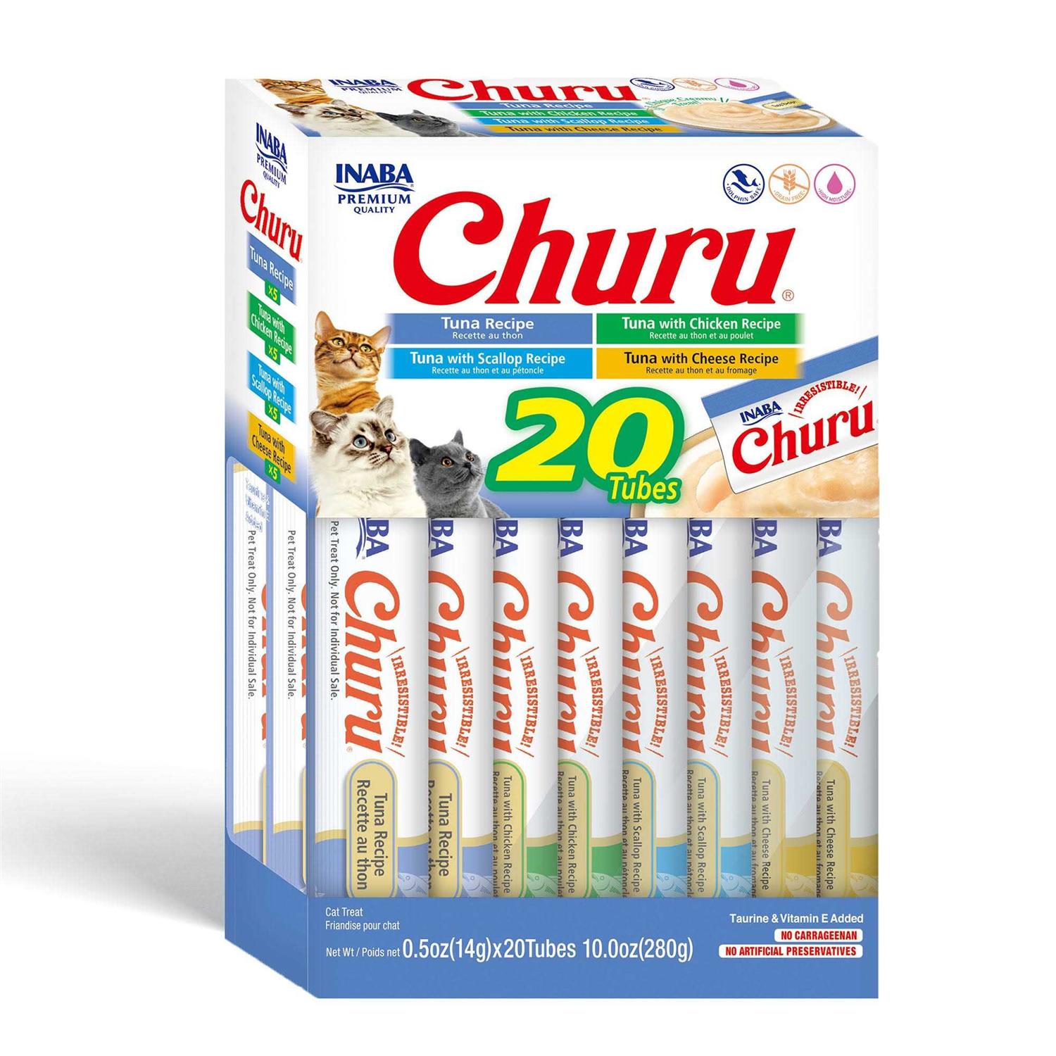 Inaba Tuna Variety Pack Churu Purees Cat Treats