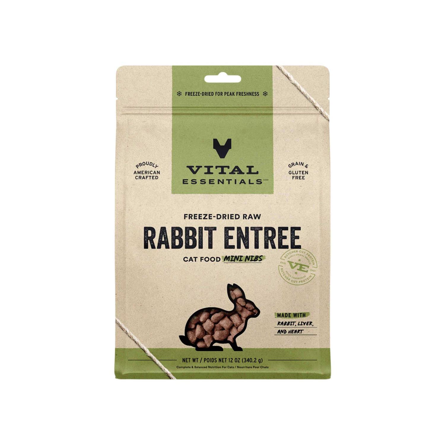 Vital Essentials Entree Mini Nibs Freeze-Dried Raw Cat Food