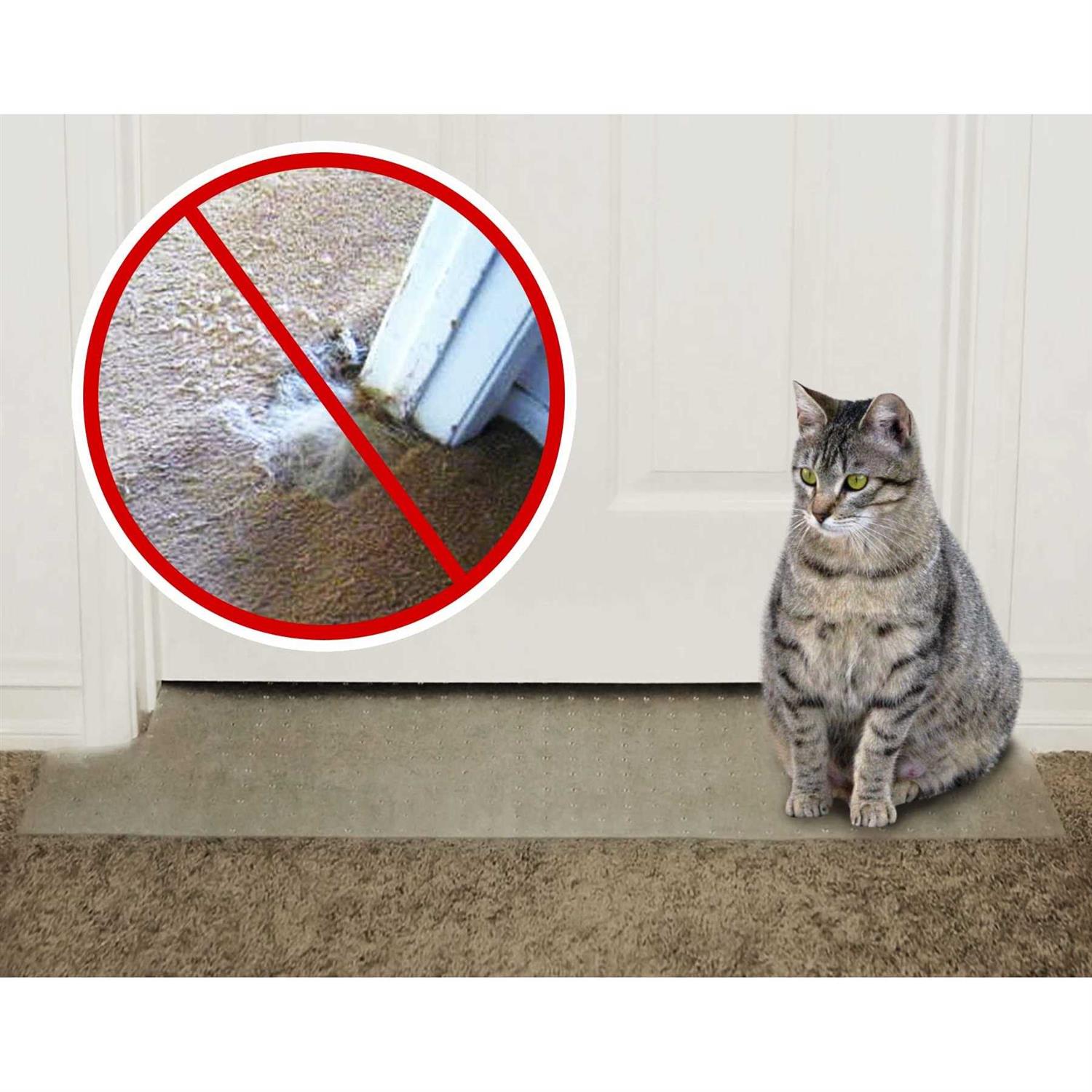 KittySmart Carpet Scratch Stopper Stop Cats from Scratching Carpet at Doorway Instantly CSS fits doors 1/2 inch