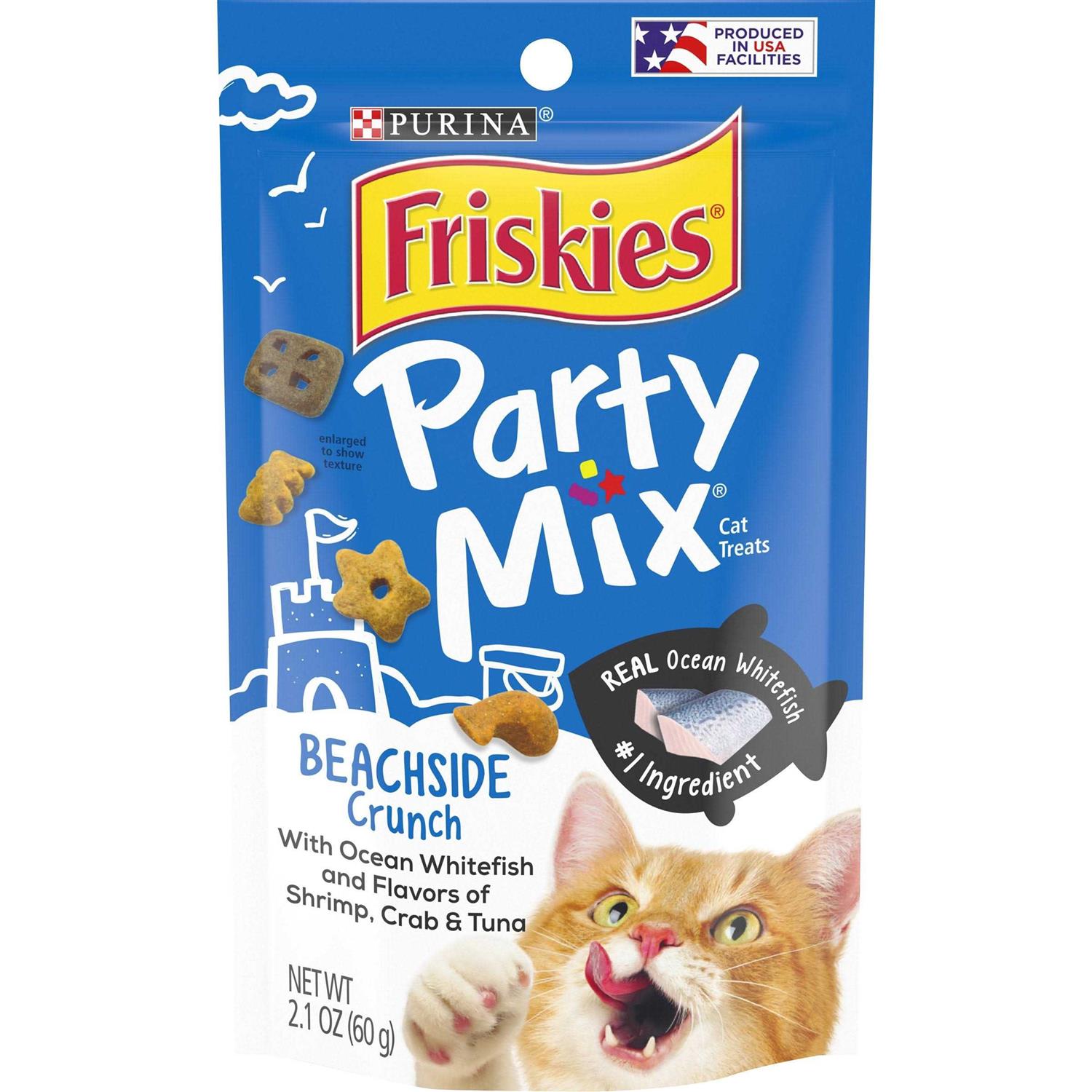 Friskies Cat Treats Party Mix Crunch
