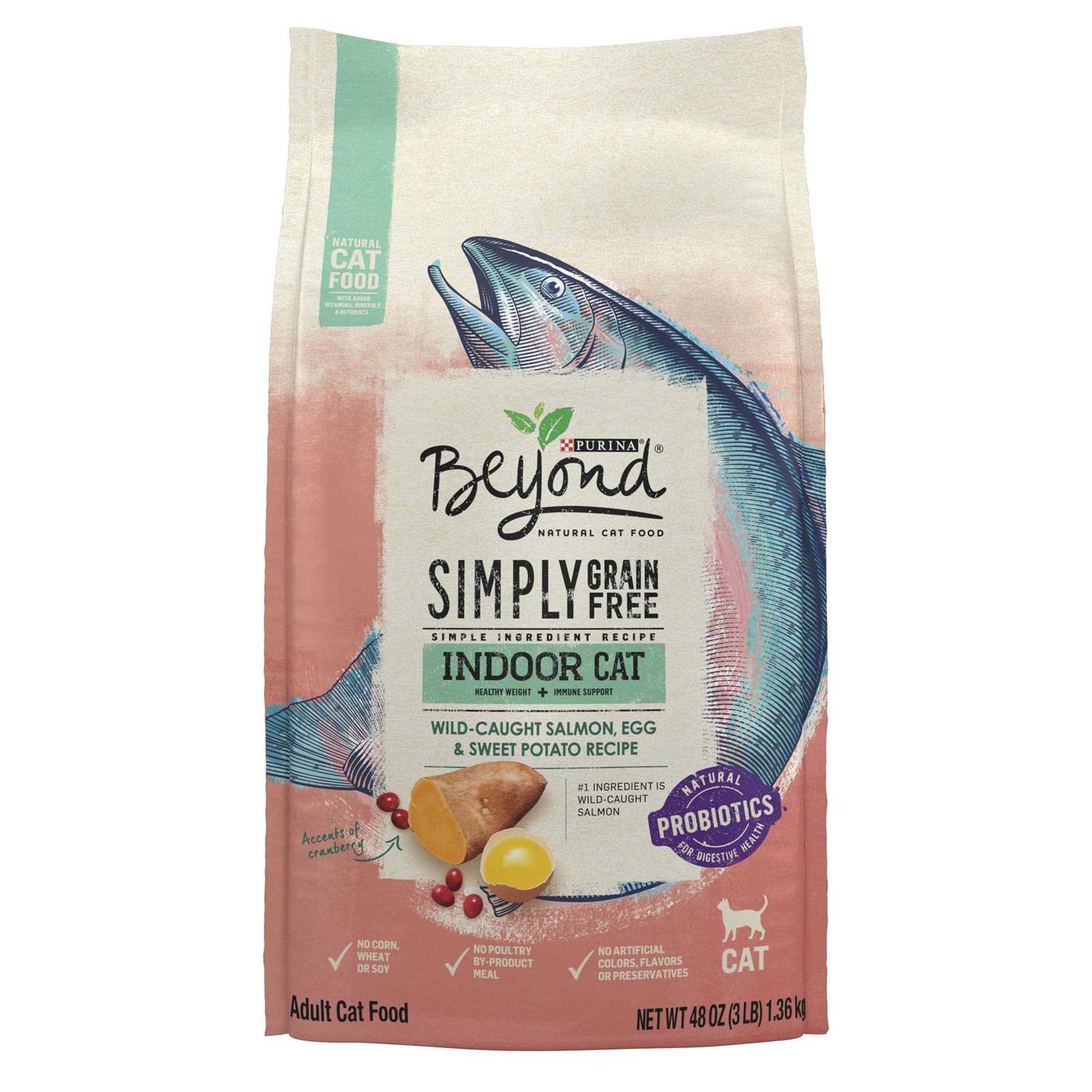 Purina Beyond Grain Free Natural Dry Cat Food Simply Indoor Salmon