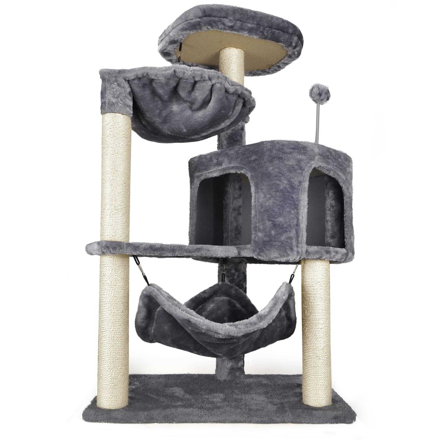 Alternative view of YUNWEI Newest Cat Tree with Cat Condo and Big Hammock