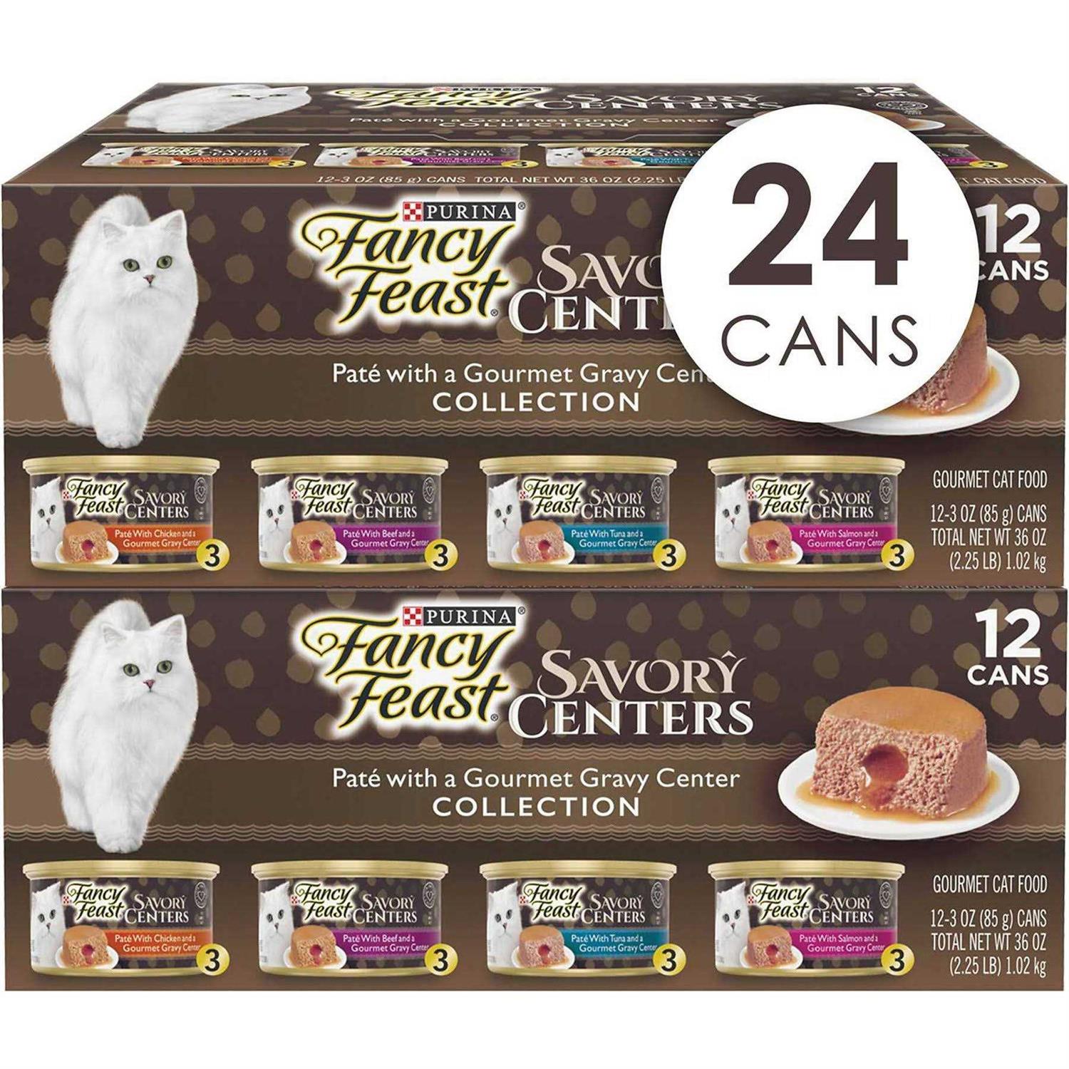 Fancy Feast Savory Centers Wet Cat Food Paté Variety Pack