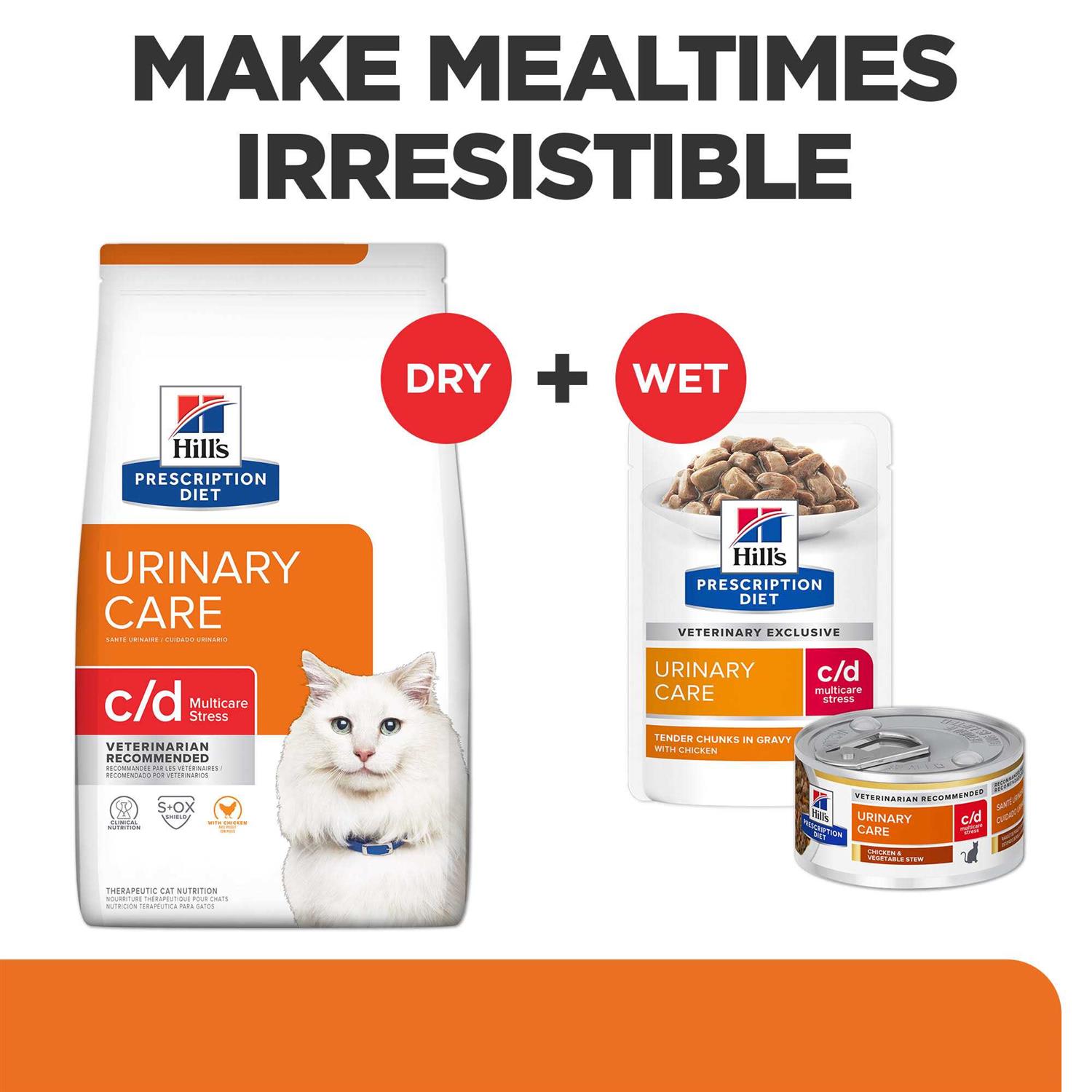 Alternative view of Hill&s Prescription Diet c/d Multicare Stress Urinary Care with Chicken Dry Cat Food