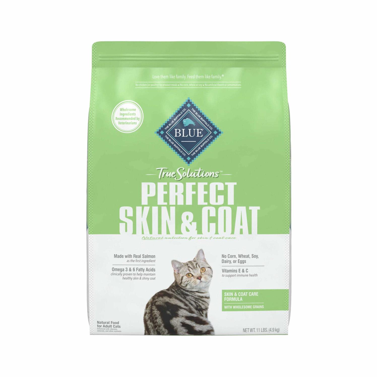Blue Buffalo True Solutions Perfect Coat Natural Skin & Coat Care Adult Dry Cat Food