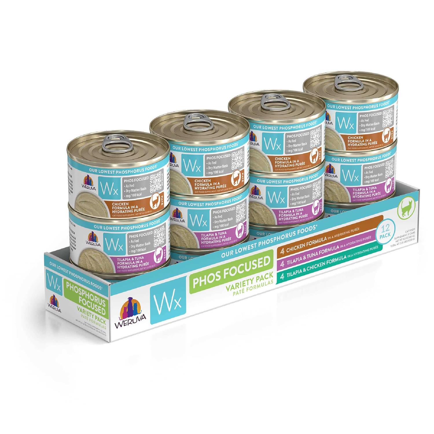 Weruva Wx Phos Focused Pate Formulas Variety Pack