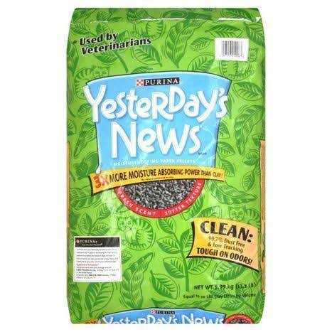 Alternative view of Yesterday's News Cat Litter