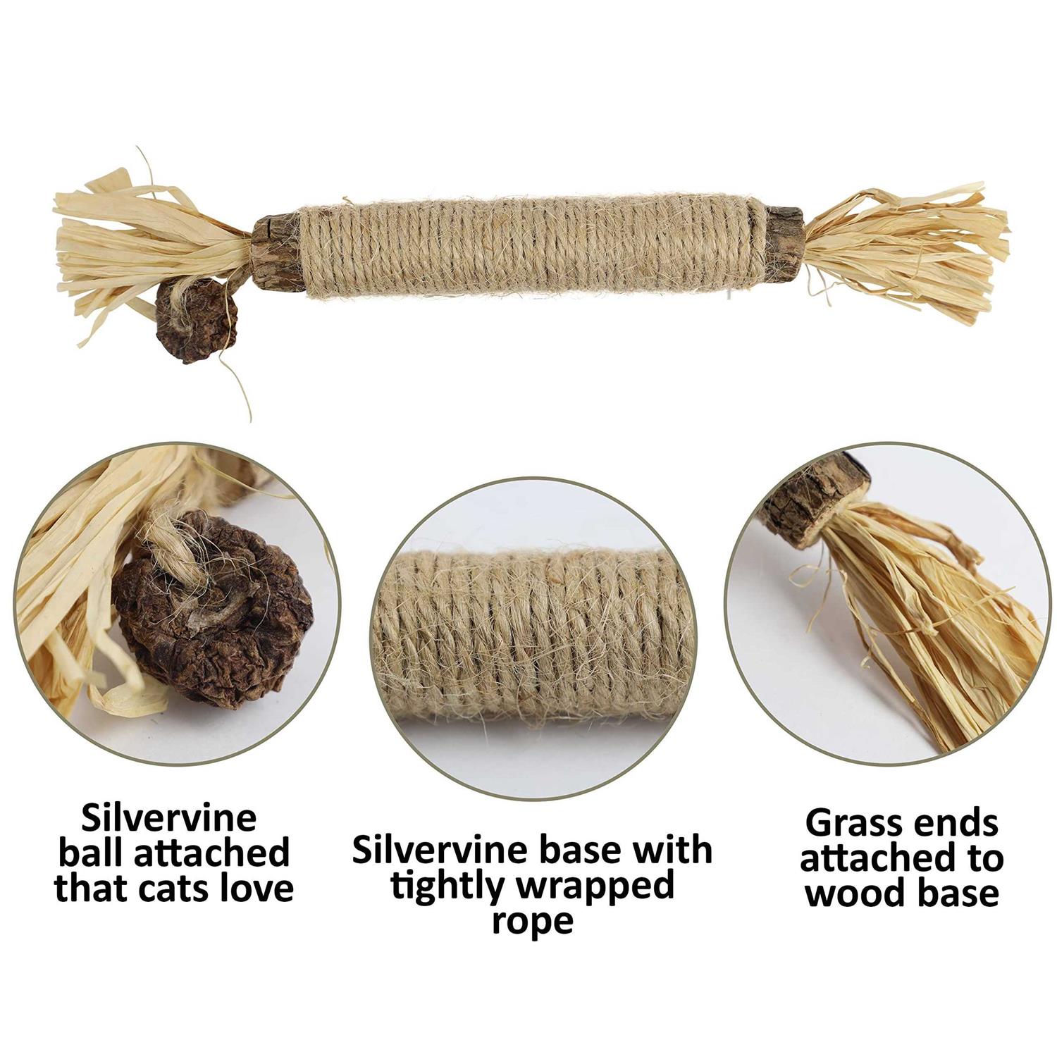 Alternative view of HUPA Catnip Silvervine Sticks Designed to Clean Your Cats' Teeth, Calm Their Anxiety and Stress, Catnip Chew Toy, Safe for All Ages and Breeds
