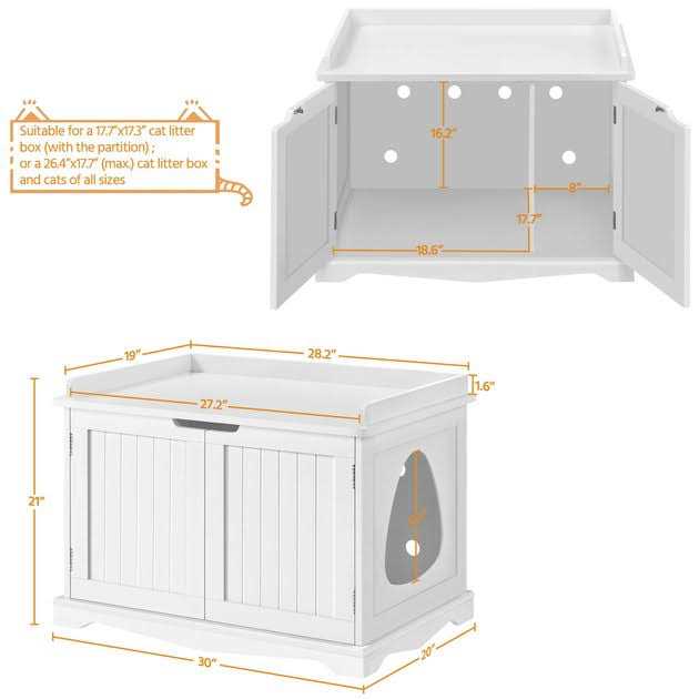 Alternative view of Yaheetech Litter Box Furniture Cat House