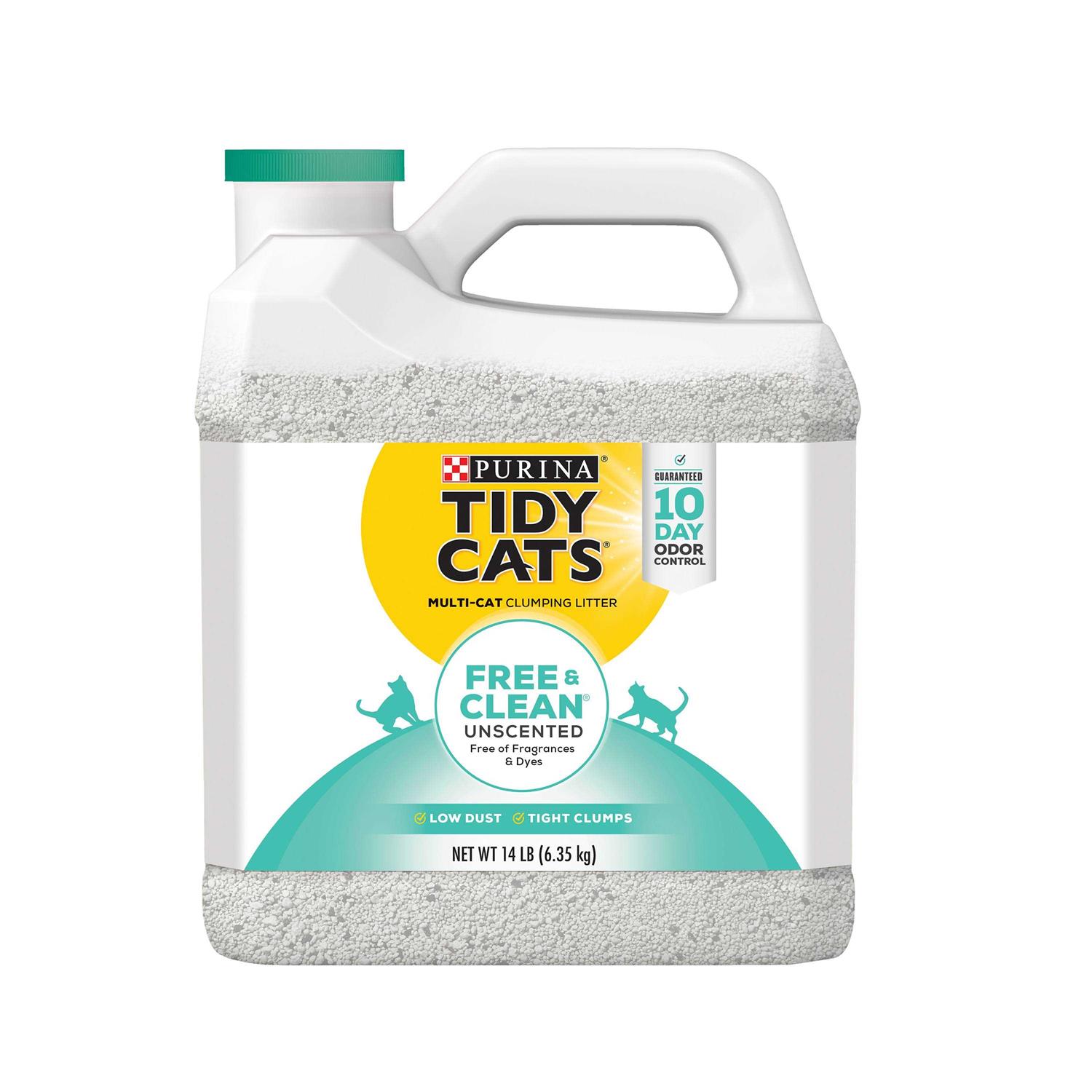 Tidy Cats Free & Clean Unscented Multi-Cat Clumping Litter