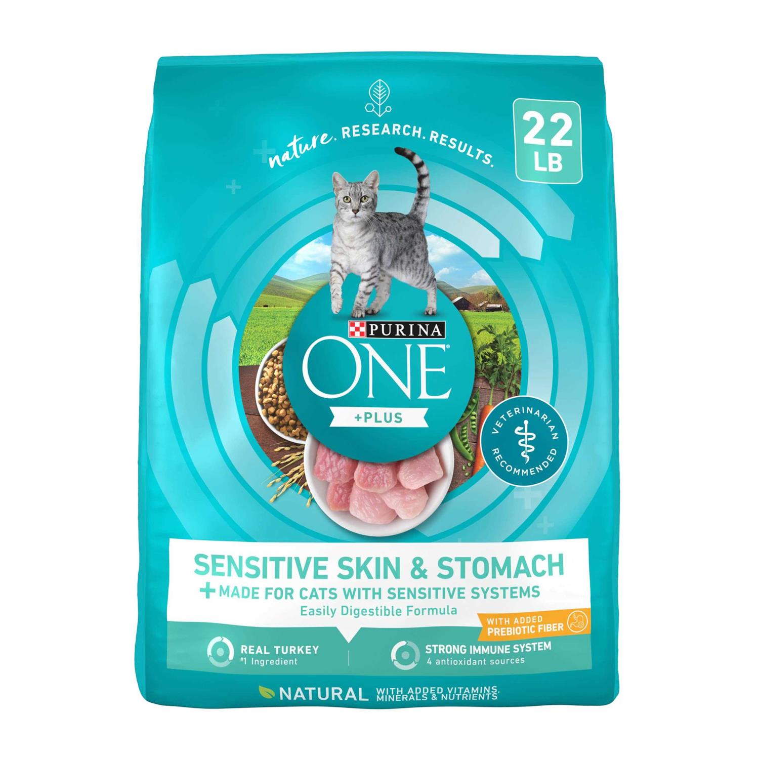 Purina ONE Plus Dry Cat Food Sensitive Skin & Stomach