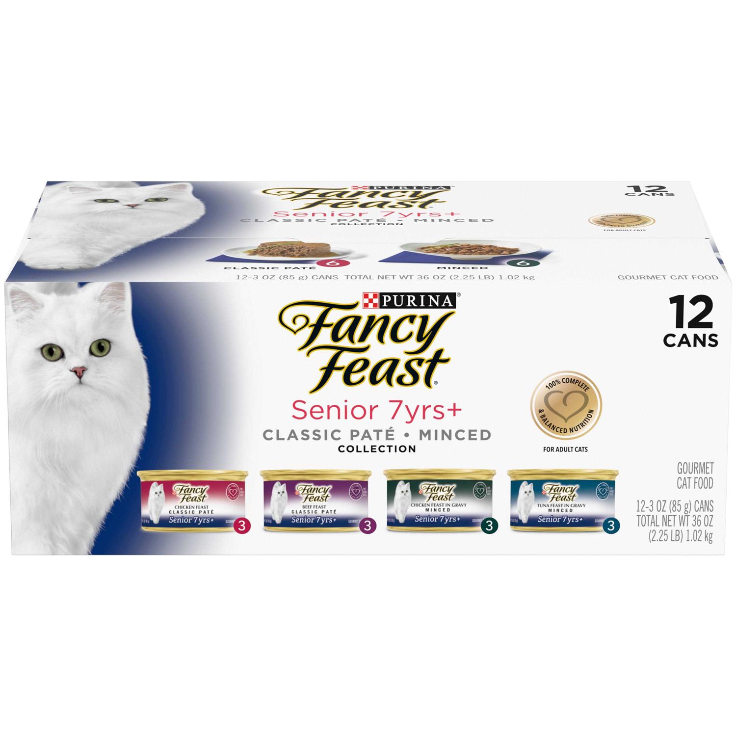 Purina Fancy Feast High Protein Senior Wet Cat Food Variety Pack