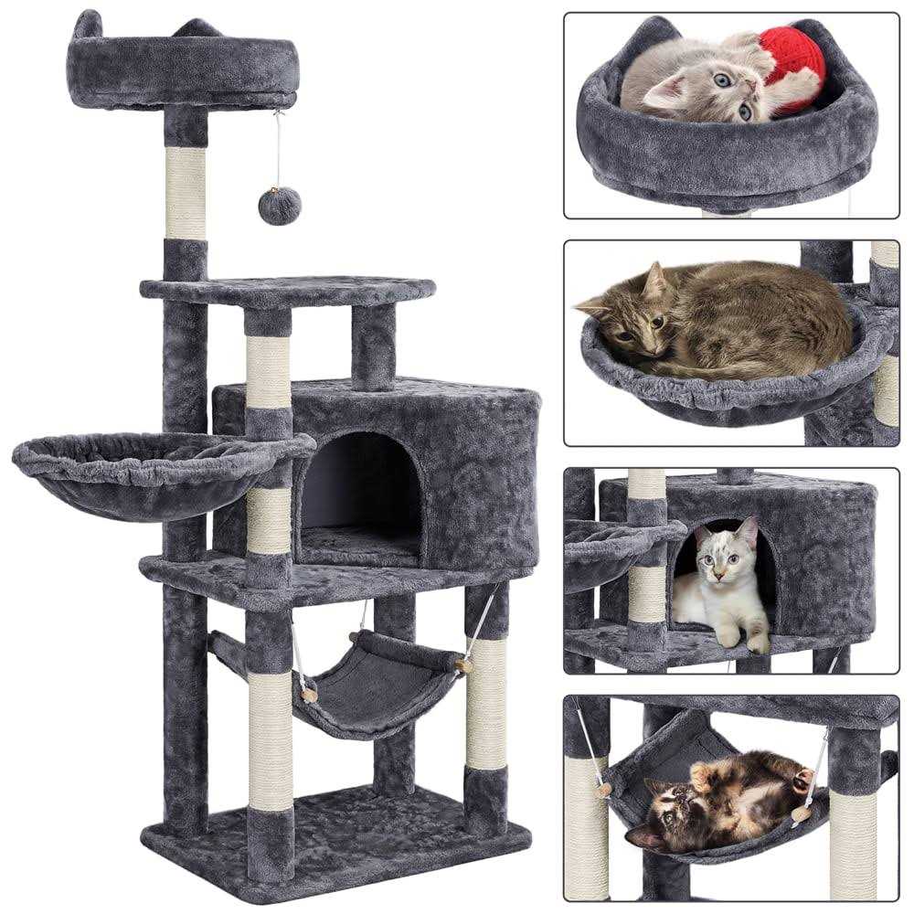 Alternative view of Yaheetech 54.5 inch Cat Tree Tower with Scratching Posts