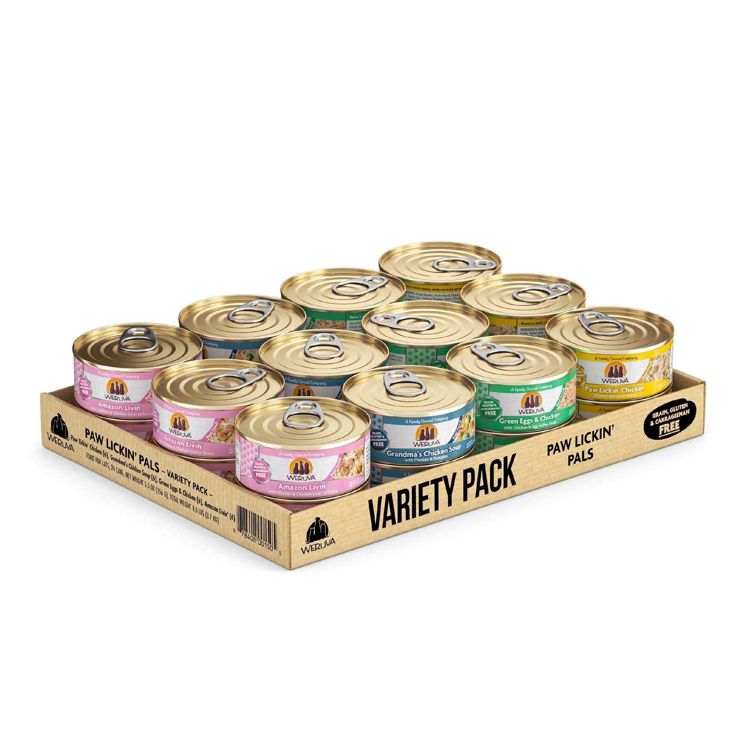 Weruva Classics Paw Lickin' Pals Variety Pack Wet Cat Food