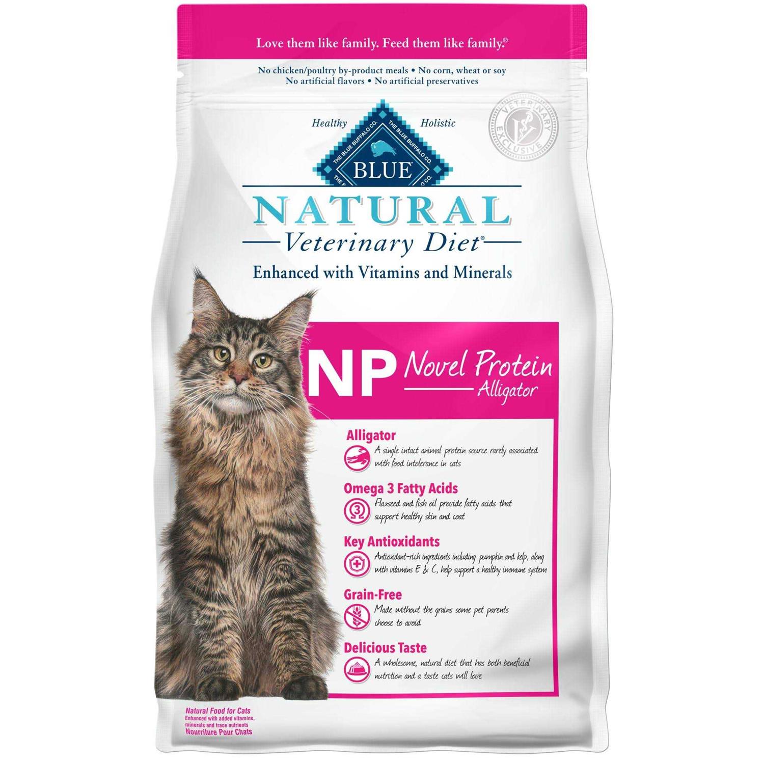 Blue Buffalo Natural Veterinary Diet NP Novel Protein-Alligator Dry Cat Food