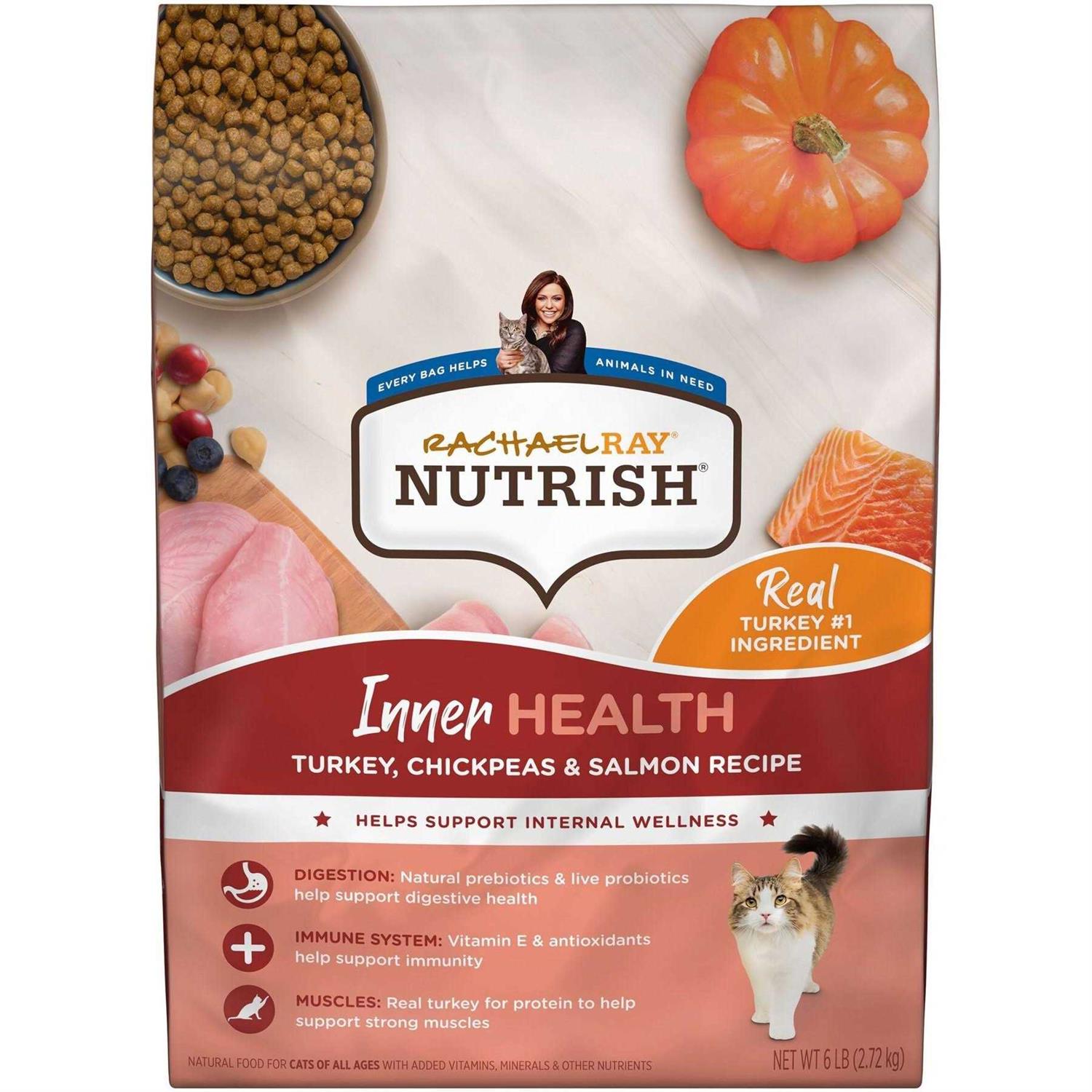 Rachael Ray Nutrish Inner Health Dry Cat Food Turkey